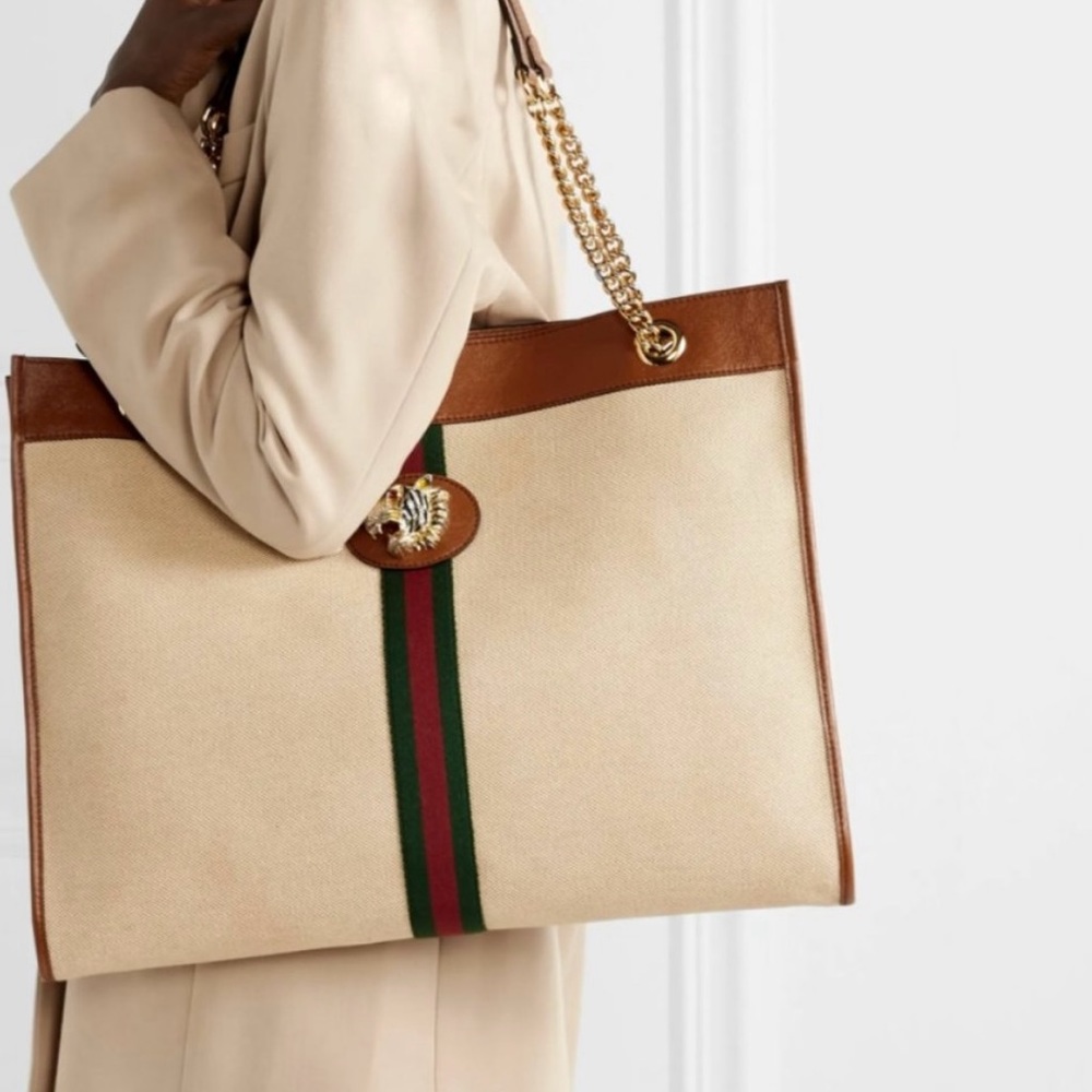 Gucci Rajah canvas tote